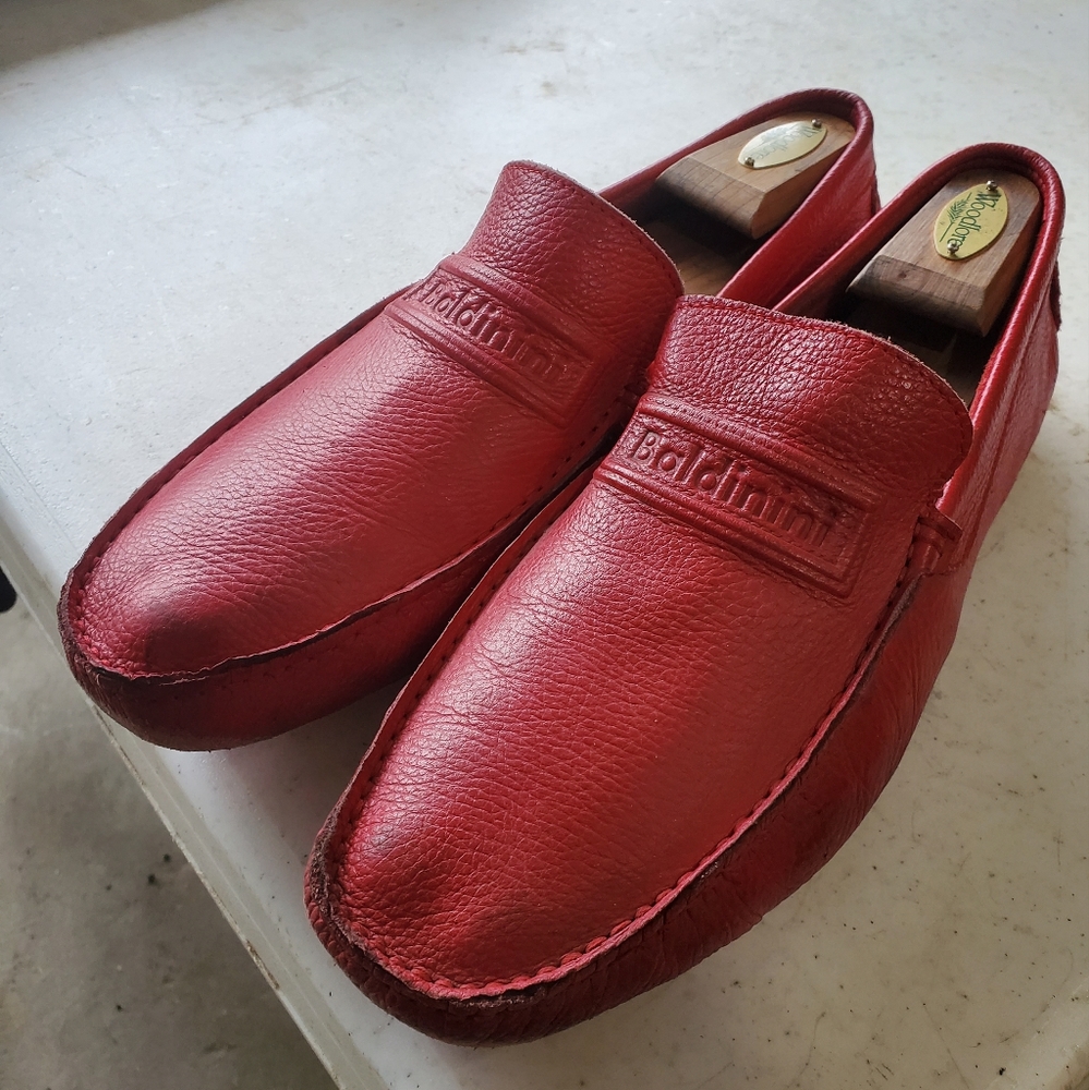 Red Baldinini loafers